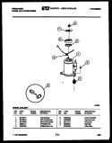 COMPRESSOR PARTS Diagram and Parts List for A04LE2F1  Frigidaire Air Conditioner