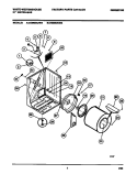CABINET, DRUM, HEAT DUCT Diagram and Parts List for DG800AXD3  Frigidaire Dryer
