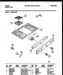 COOKTOP PARTS Diagram and Parts List for 30-2549-00-07  Tappan Range