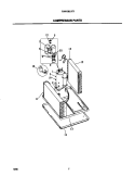 COMPRESSOR PARTS Diagram and Parts List for FAH106J1T1  Frigidaire Air Conditioner