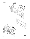 BACKGUARD Diagram and Parts List for TEF317BUA  Tappan Range