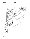 DOOR Diagram and Parts List for FDB836GFB4  Frigidaire Dishwasher
