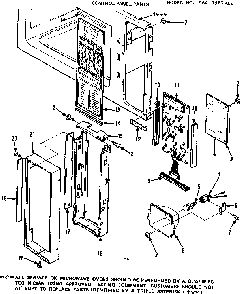 Control Panel Parts Diagram and Parts List for 5649987911  Kenmore Microwave