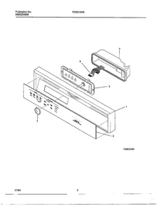 Dishwasher Diagram and Parts List for 789  Frigidaire Dishwasher