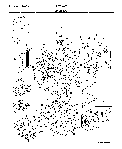 Upper oven Diagram and Parts List for FGET3066UFB  Frigidaire Wall Oven
