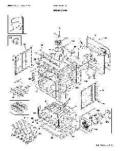 Upper oven Diagram and Parts List for FGET3069UFA  Frigidaire Wall Oven