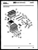 SHELVES AND SUPPORTS Diagram and Parts List for GTN175WH2-32  Uni Refrigerator