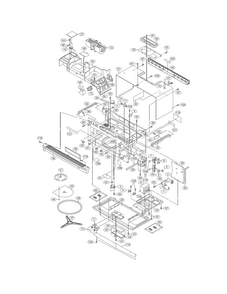 Oven,cabinet Diagram and Parts List for CGMV173KBC  Frigidaire Microwave