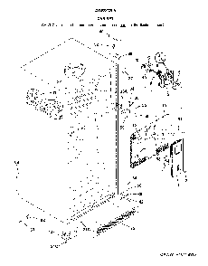 Cabinet Diagram and Parts List for 25360502619  Kenmore Refrigerator