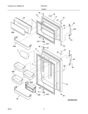 Part Location Diagram of 242088303 Frigidaire Door Bin - Clear
