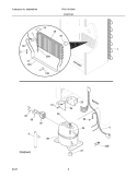 SYSTEM Diagram and Parts List for FRU1767GW0  Frigidaire Refrigerator