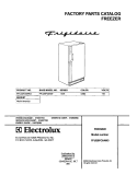 COVER Diagram and Parts List for FFU20FC6AW3  Frigidaire Freezer