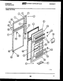 DOOR PARTS Diagram and Parts List for FPI17TFL2  Frigidaire Refrigerator