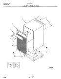 CABINET FRONT AND WRAPPER Diagram and Parts List for MDH15FN1  Frigidaire Dehumidifier