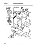 BURNER Diagram and Parts List for FGF367CGSB  Frigidaire Range