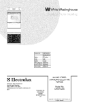 COVER Diagram and Parts List for CWEF322ES3  Westinghouse Range