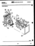ICE DOOR, DISPENSER AND WATER TANK Diagram and Parts List for GSIW36VH1  Uni Refrigerator