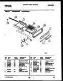 BROILER DRAWER PARTS Diagram and Parts List for GCG34BNL6  Frigidaire Range
