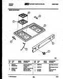 COOKTOP PARTS Diagram and Parts List for 30-2761-00-01  Tappan Range
