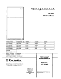 COVER Diagram and Parts List for FRT18G4AQ6  Frigidaire Refrigerator