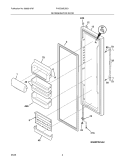 REFRIGERATOR DOOR Diagram and Parts List for PHSC39EJSS1  Frigidaire Refrigerator
