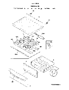Top/drawer Diagram and Parts List for 79094193316  Kenmore Range