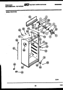 CABINET PARTS Diagram and Parts List for FPD17TFA2  Frigidaire Refrigerator