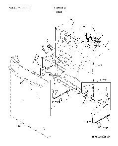 Door Diagram and Parts List for FGID2466QF9A  Frigidaire Dishwasher