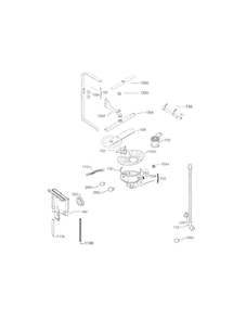 Wash System Diagram and Parts List for EI24ID30QB3B  Electrolux Dishwasher