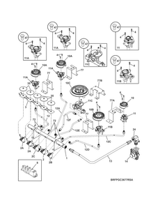 Part Location Diagram of 316536009 Frigidaire VALVE-TOP BURNER