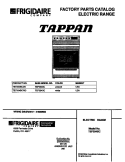 COVER Diagram and Parts List for TEF354BCWD  Tappan Range
