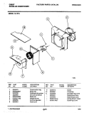 MOTOR / FAN Diagram and Parts List for 15-127A  Frigidaire Air Conditioner