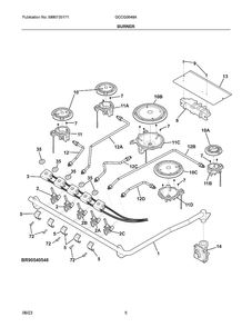 Part Location Diagram of 5304533610 Frigidaire IGNITOR