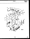 CABINET PARTS Diagram and Parts List for FRT22PRAW0  Frigidaire Refrigerator