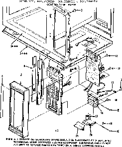 Control Panel Parts Diagram and Parts List for 5649968010  Kenmore Microwave