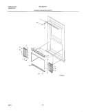 WINDOW MOUNTING Diagram and Parts List for WAC052K7A2  Westinghouse Air Conditioner