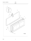 DOOR Diagram and Parts List for CF200  Frigidaire Freezer