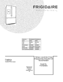 COVER Diagram and Parts List for FGHB2846LF2  Frigidaire Refrigerator