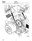 CABINET / DRUM Diagram and Parts List for GDE546RBS2  Gibson Dryer