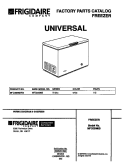 COVER Diagram and Parts List for MFC09M6BW3  Frigidaire Freezer