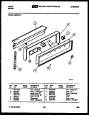 BACKGUARD Diagram and Parts List for VE30CW4  Tappan Range