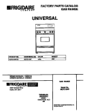 COVER Diagram and Parts List for MGF316WFSA  Frigidaire Range
