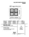 COVER Diagram and Parts List for GLGC30S8AQA  Frigidaire Cooktop