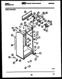 CABINET PARTS Diagram and Parts List for RT19F6WV3D  Gibson Refrigerator