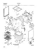 BODY Diagram and Parts List for KEF355ASG  Kelvinator Range