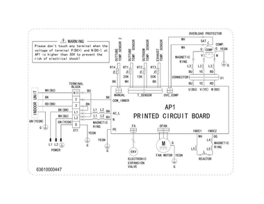 Wiring Diagram Diagram and Parts List for FFMS223CS20  Frigidaire Air Conditioner