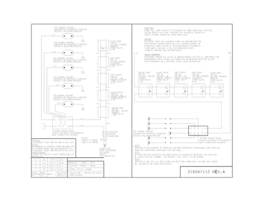 Wiring Diagram Diagram and Parts List for FGGC3665KSC  Frigidaire Cooktop