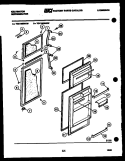 DOOR PARTS Diagram and Parts List for TGK180EN1D  Kelvinator Refrigerator