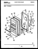 DOOR PARTS Diagram and Parts List for FFU12M4AW4  Frigidaire Freezer