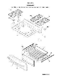 Top/drawer Diagram and Parts List for 79074143712  Kenmore Range